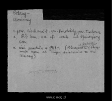 Szlasy-Umiemy. Files of Ciechanow district in the Middle Ages. Files of Historico-Geographical Dictionary of Masovia in the Middle Ages