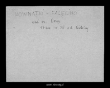 Kownatki-Falęcino. Files of Mlawa district in the Middle Ages. Files of Historico-Geographical Dictionary of Masovia in the Middle Ages