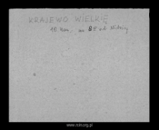 Krajewo Wielkie. Files of Mlawa district in the Middle Ages. Files of Historico-Geographical Dictionary of Masovia in the Middle Ages