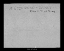 Miecznikowo-Cygany. Files of Mlawa district in the Middle Ages. Files of Historico-Geographical Dictionary of Masovia in the Middle Ages