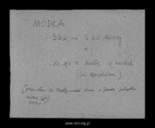 Modła. Files of Mlawa district in the Middle Ages. Files of Historico-Geographical Dictionary of Masovia in the Middle Ages