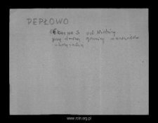 Pepłowo. Files of Mlawa district in the Middle Ages. Files of Historico-Geographical Dictionary of Masovia in the Middle Ages