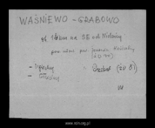 Waśniewo-Grabowo. Kartoteka powiatu mławskiego w średniowieczu. Kartoteka Słownika historyczno-geograficznego Mazowsza w średniowieczu