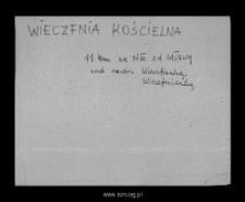 Wieczfnia Kościelna. Kartoteka powiatu mławskiego w średniowieczu. Kartoteka Słownika historyczno-geograficznego Mazowsza w średniowieczu