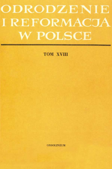 Z problemów antropologii filozoficznej w Polsce XVI wieku (Jana z Trzciany koncepcja godności człowieka)