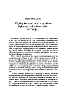 Między komunizmem a rynkiem. Wpływ wykształcenia na zarobki w 27 krajach