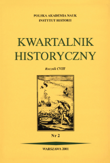 Kwartalnik Historyczny R. 108 nr 2 (2001), Kronika