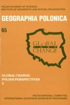 Geographia Polonica 65 (1995), Global Change : Polish Perspectives 2