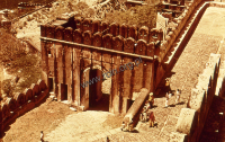 A fragment of a castle in Amer near Jaipur (Iconographic document)