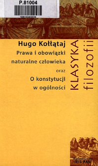 Prawa i obowiązki naturalne człowieka oraz O konstytucji w ogólności