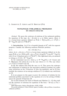 Nonlinear unilateral problems in Orlicz spaces