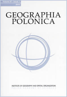 Distribution of population density in Polish towns and cities