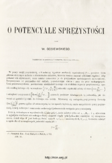 O potencyale sprężystości