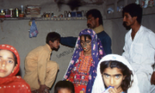 Woman in traditional clothes of Mallika Jat tribe, Sindh (Iconographic document)