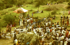 Local market accompanying Mommai Mata (Iconographic document)