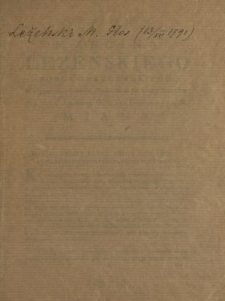 Głos Marcina Lezenskiego Posła Bracławskiego W ciagu decydowania Proiektu o przedaży Starostw Na Sessyi Seymowey Dnia 13. Grudnia 1791. R. Miany