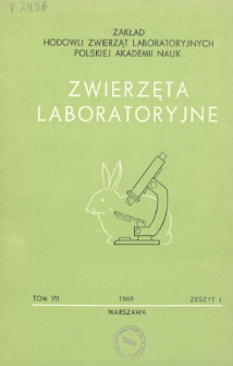 Zwierzęta laboratoryjne, Tom 7 zeszyt 1 = Laboratory animals