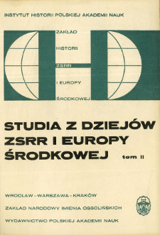 Informacja o przebiegu konferencji poświęconej problemom rewolucji lat 1905-1907