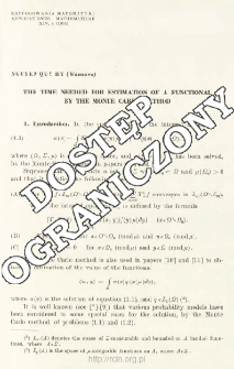 The time needed for estimation of a functional by the Monte Carlo method