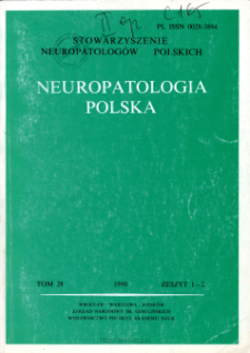 Neuropatologia Polska T.28 z.1-2 (1990)