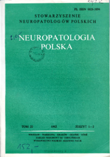 Neuropatologia Polska T.20 z.1-2 (1982)