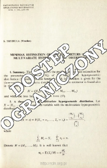 Minimax estimation of the parameters of the multivariate hypergeometric distribution