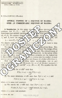 Optimal stopping of a sequence of maxima over an unobservable sequence of maxima