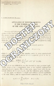 Application of modified moment's in the numerical solution of the Abel integral equation