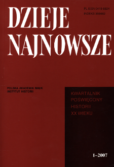 Z dziejów syndykalizmu polskiego: geneza i działalność Generalnej Federacji Pracy (1928-1931)