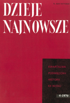 Dzieje Najnowsze : [kwartalnik poświęcony historii XX wieku] R. 11 z. 4 (1979), Recenzje