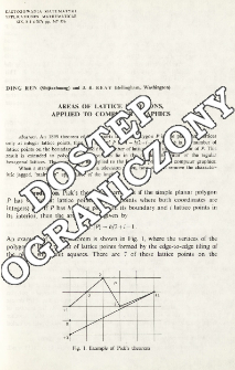 Areas of lattice polygons, applied to computer graphics