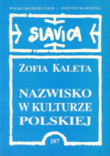 Nazwisko w kulturze polskiej