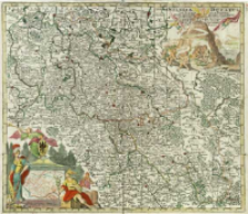 Silesiæ Ducatus tam Superior quam inferior : juxta suos XVII Minores Principatus et VI Libera Dominia disterminat. Nova mappa geographica ob oculos positus