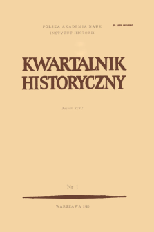 Kwartalnik Historyczny R. 93 nr 1 (1986), Kronika