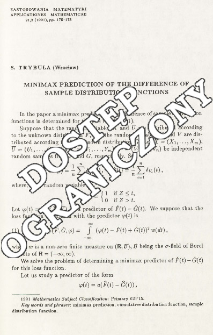 Minimax prediction of the difference of sample distribution functions