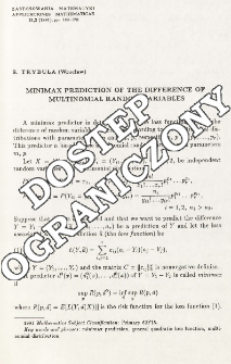 Minimax prediction of the difference of multinomial random variables