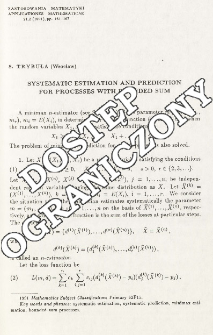 Systematic estimation and prediction for processes with bounded sum