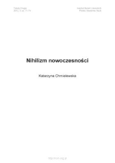 Nihilizm nowoczesności