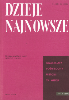 Dzieje Najnowsze : [kwartalnik poświęcony historii XX wieku] R. 23 z. 2 (1991), Życie naukowe