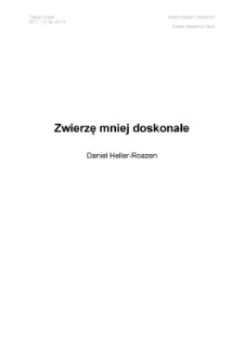 Zwierzę mniej doskonałe