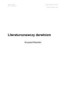 Literaturoznawczy darwinizm