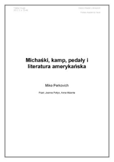 Michaśki, kamp, pedały i literatura amerykańska