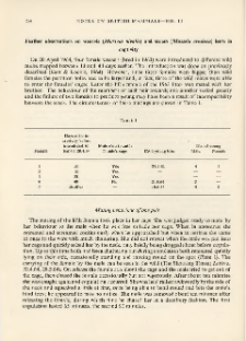 Further observations on weasels (Mustela nivalis) and stoats (Mustela erminea) born in captivity