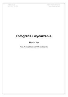 Fotografia i wydarzenie