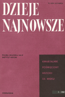 Dzieje Najnowsze : [kwartalnik poświęcony historii XX wieku] R. 21 z. 2 (1989), Recenzje