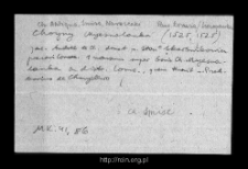 Chojny-Myesnalanka. Files of Historico-Geographical Dictionary of Masovia in the Middle Ages. Files of Lomza district in the Middle Ages