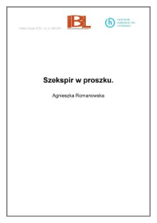 Szekspir w proszku