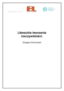 Literackie tworzenie rzeczywistości