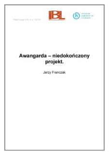 Awangarda - niedokończony projekt