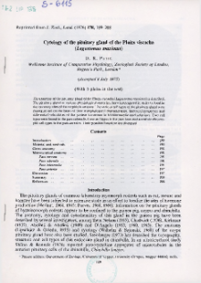 Cytology of the pituitary gland of the Plains viscacha (Lagostomus maximus)